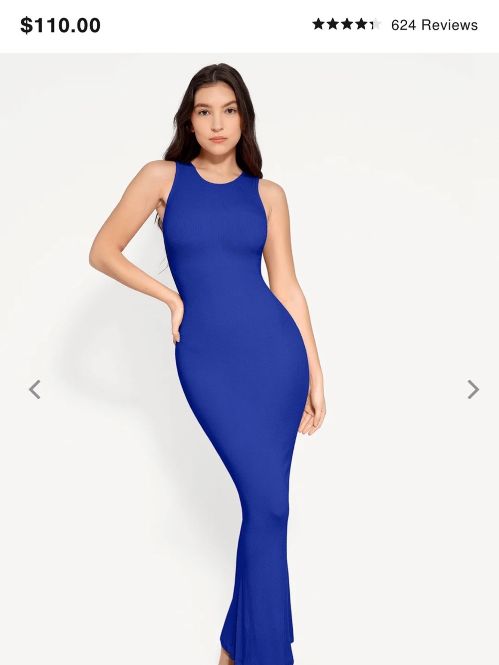 Shapewear popilush Modal Sleeveless Crew
Neck Slimming Maxi Dress